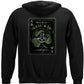 Irish Lucky Shamrock Card Zip Hoodie - back view