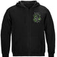 Irish Lucky Shamrock Card Zip Hoodie - front view