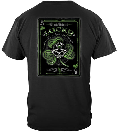 Irish Lucky Shamrock Card T-Shirt - back view