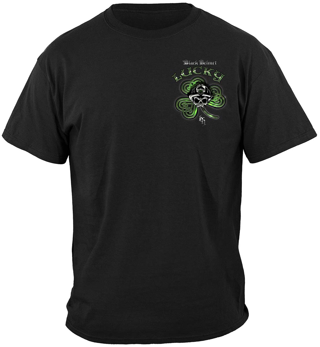 Irish Lucky Shamrock Card T-Shirt - front view