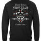 Black Helmet Fight Club Long Sleeve Shirt - back view