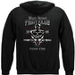 Black Helmet Fight Club Hoodie - back view
