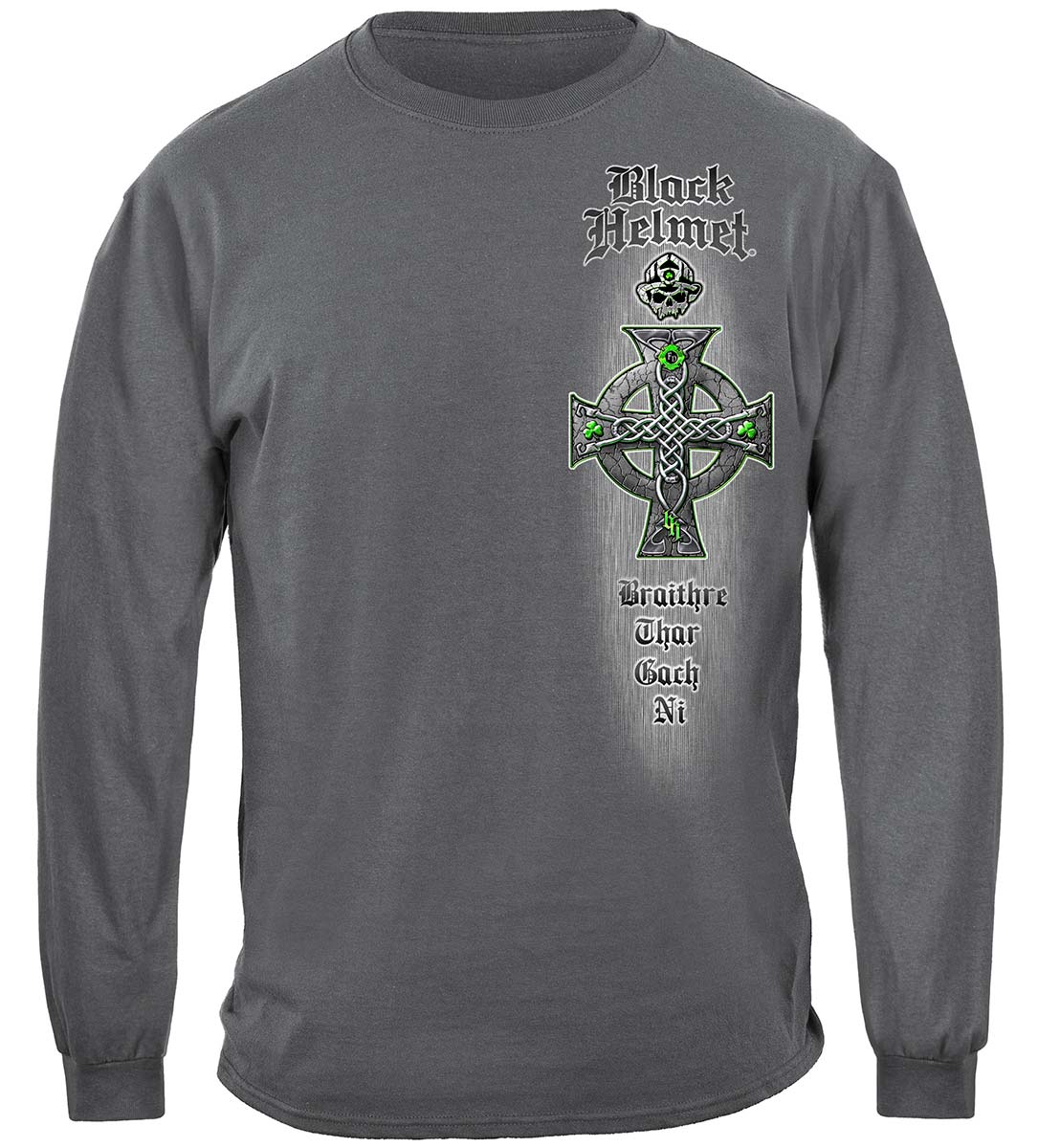 Irish Brotherhood Cross Long Sleeve Shirt - front view