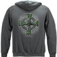 Irish Brotherhood Cross Hoodie - back view