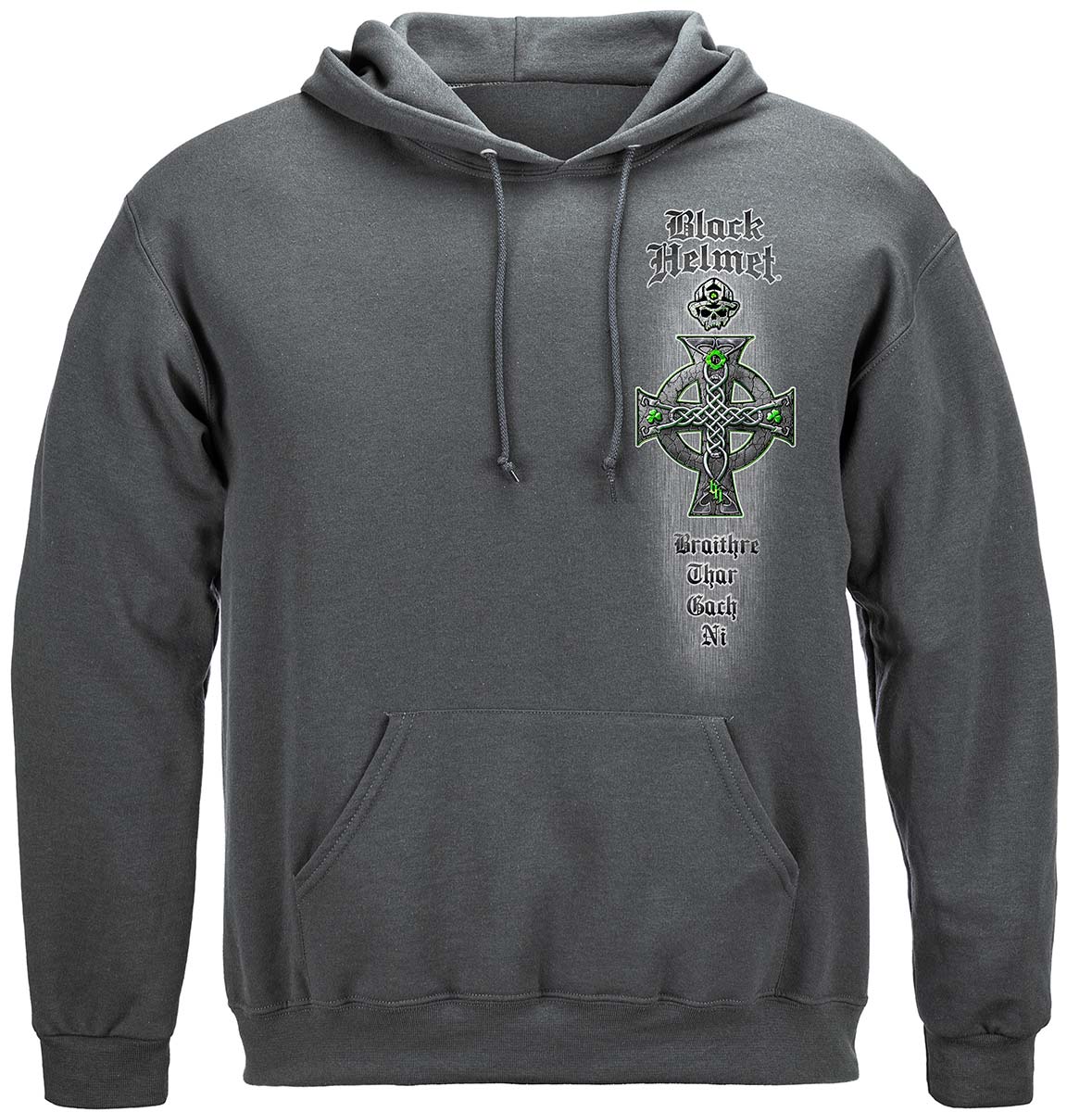 Irish Brotherhood Cross Hoodie - front view