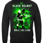 Black Helmet Hold the Line Long Sleeve Shirt - back view