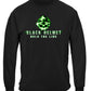 Black Helmet Hold the Line Long Sleeve Shirt - front view
