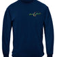 Striped Bass Fish Beyond the Break Long Sleeve Shirt - front view