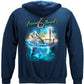Striped Bass Fish Beyond the Break Hoodie - back view