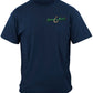 Striped Bass Fish Beyond the Break T-Shirt - front view