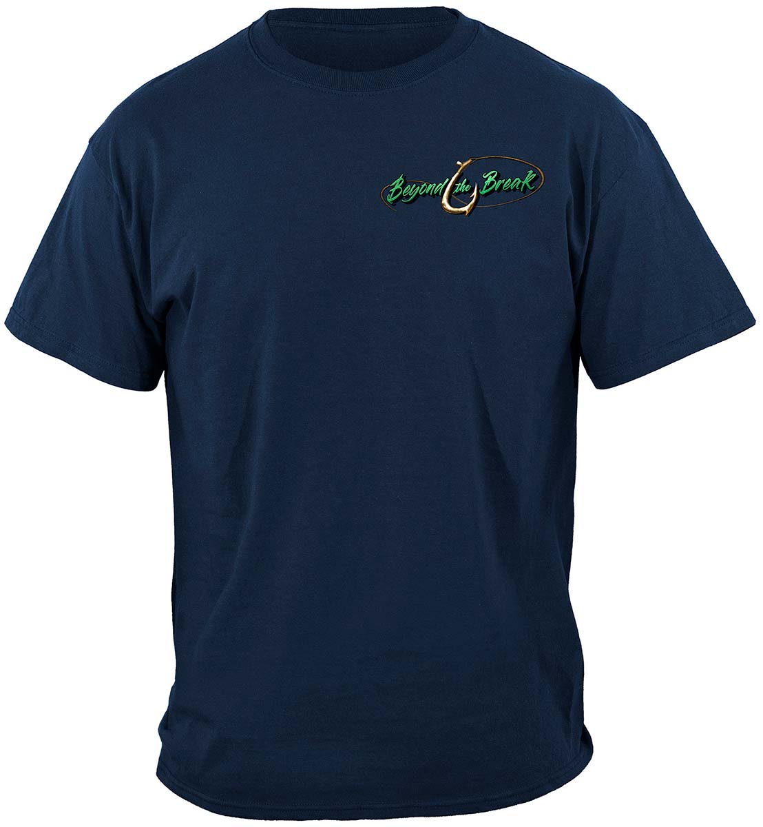 Striped Bass Fish Beyond the Break T-Shirt - front view