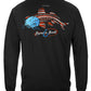 Patriotic Catfish Fishing Long Sleeve Shirt - back view