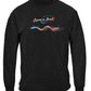 Patriotic Catfish Fishing Long Sleeve Shirt - front view