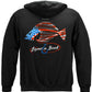 Patriotic Fluke Hoodie - back view