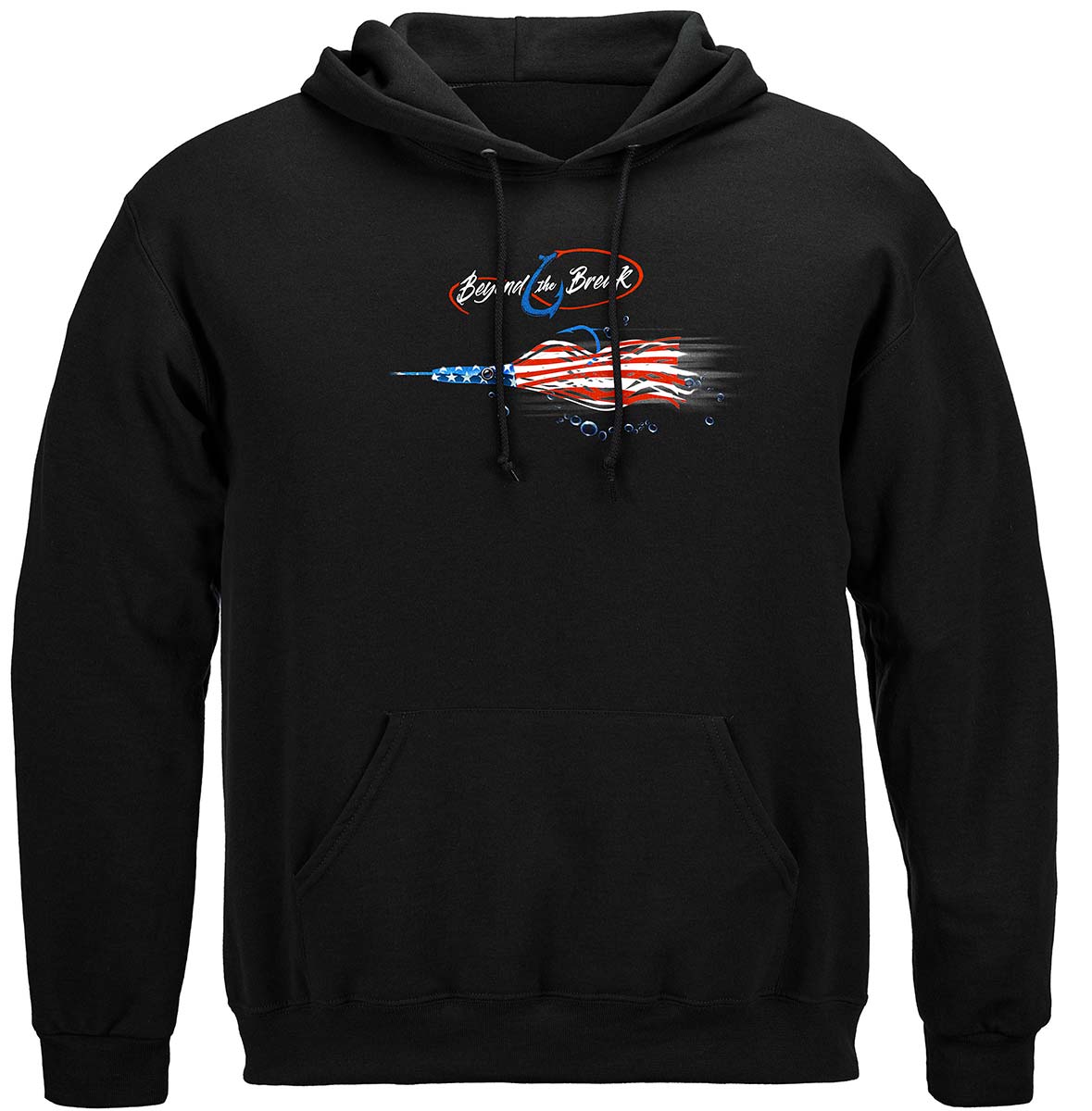 Patriotic Mahi Mahi Hoodie - front view