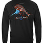 Patriotic Sailfish Long Sleeve Shirt - back view