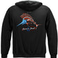 Patriotic Sailfish Hoodie - back view