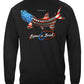 Patriotic Tarpon Long Sleeve Shirt - back view