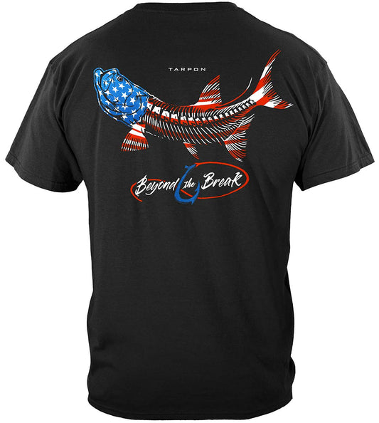 Patriotic Tarpon T-Shirt - back view