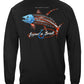Patriotic Tuna Long Sleeve Shirt - back view