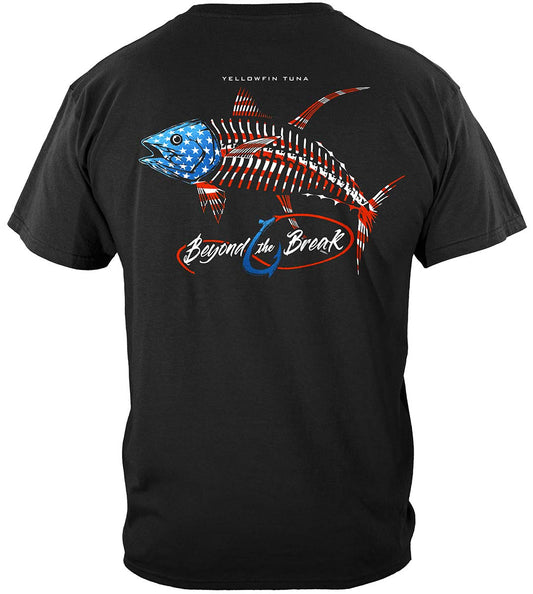 Patriotic Tuna T-Shirt - back view