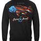Patriotic Blackfish Long Sleeve Shirt - back view