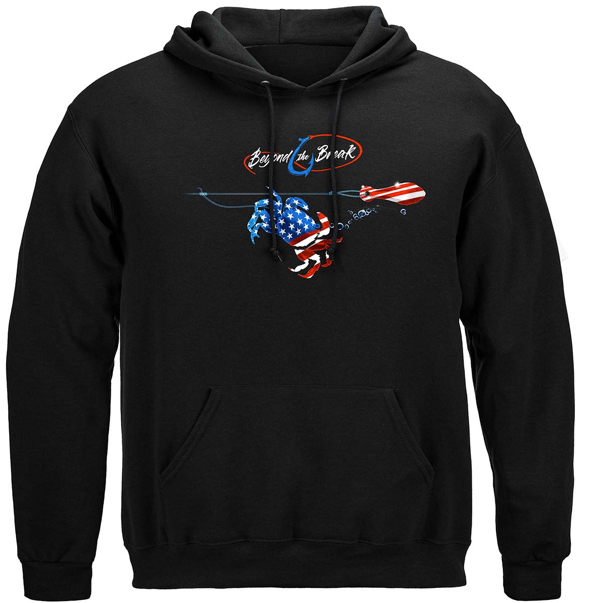 Patriotic Blackfish Hoodie - front view