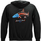 Patriotic Bonefish Hoodie - back view