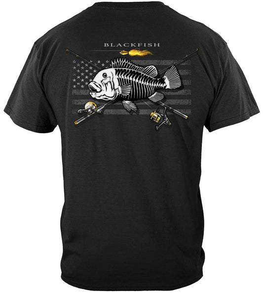 Black Flag Patriotic Blackfish T-Shirt - back view