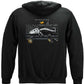 Black Flag Patriotic Bonefish Hoodie - back view