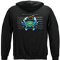 Black Flag Patriotic Blue Crab Hoodie - back view