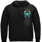 Black Flag Patriotic Blue Crab Hoodie - front view