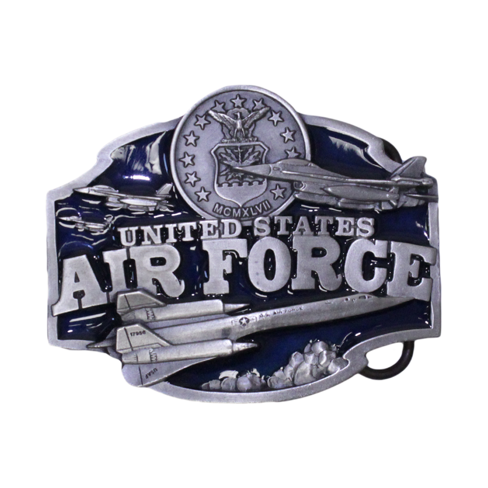 U.S. Air Force Official Emblem Metal Belt Buckle – view 1