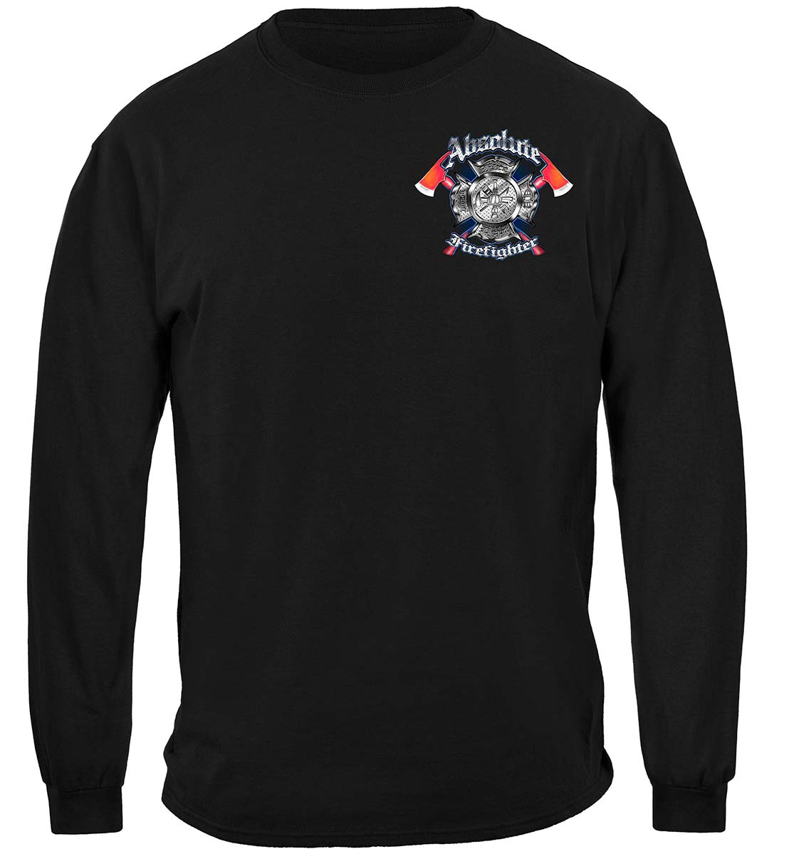 Absolute Firefighter Gas Mask Long Sleeve Shirt - front view