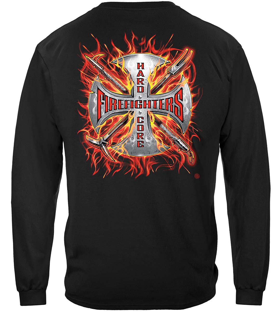Hardcore Firefighter Long Sleeve Shirt - back view