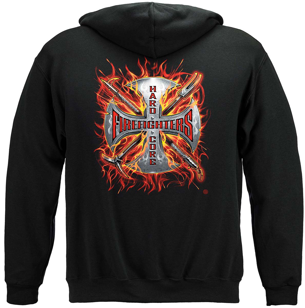 Hardcore Firefighter Hoodie - back view
