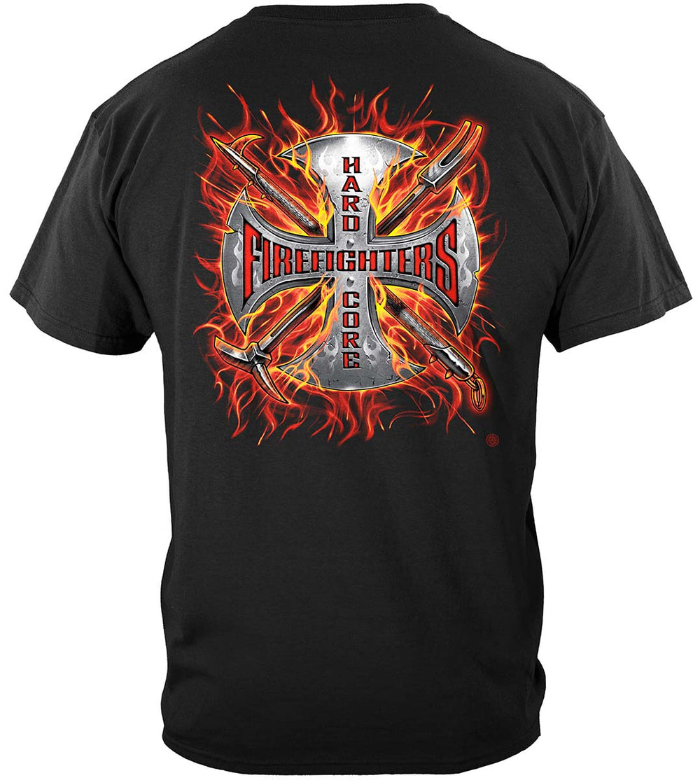 Hardcore Firefighter T-Shirt - back view