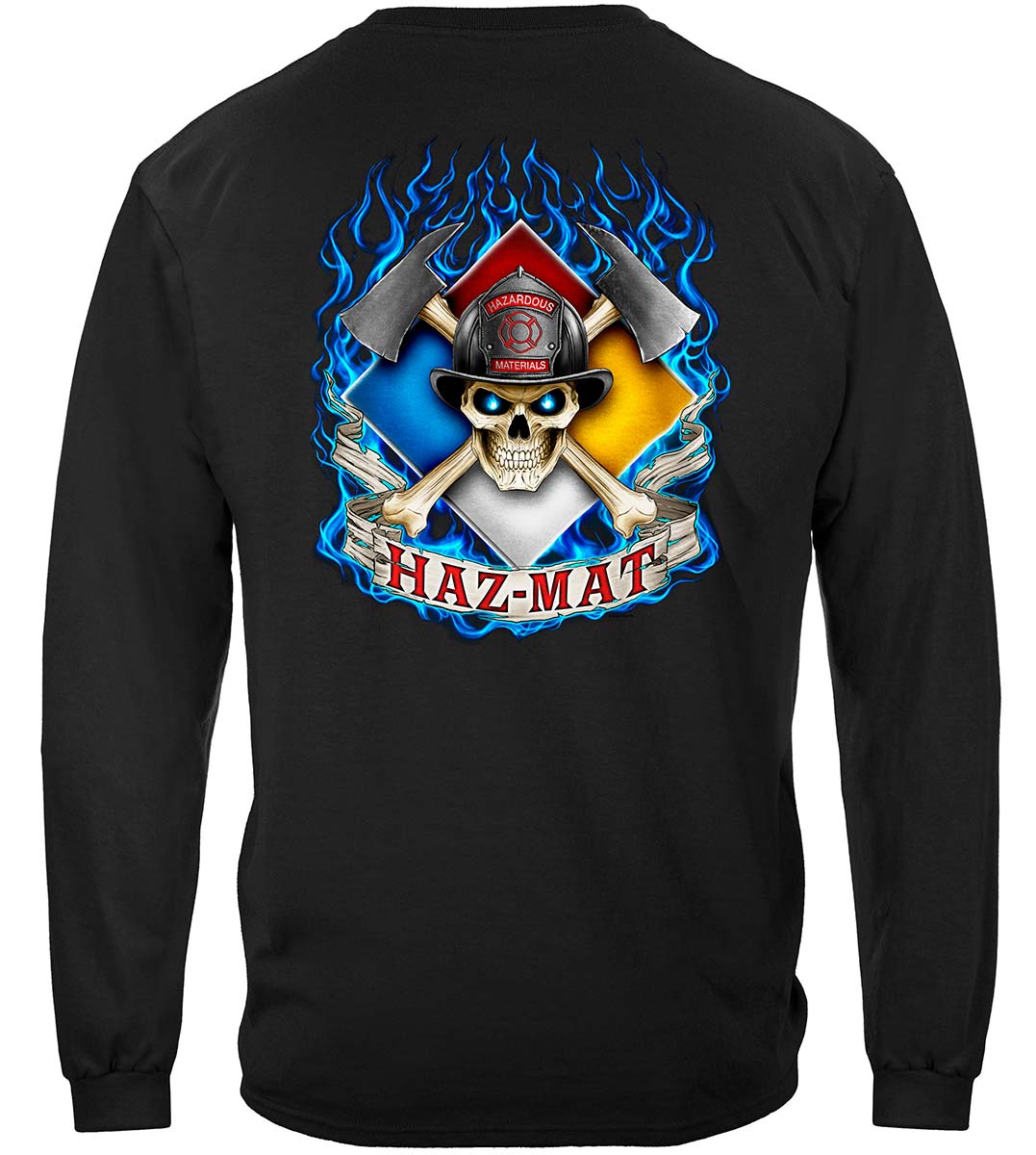 Hazmat Firefighter Long Sleeve Shirt - back view