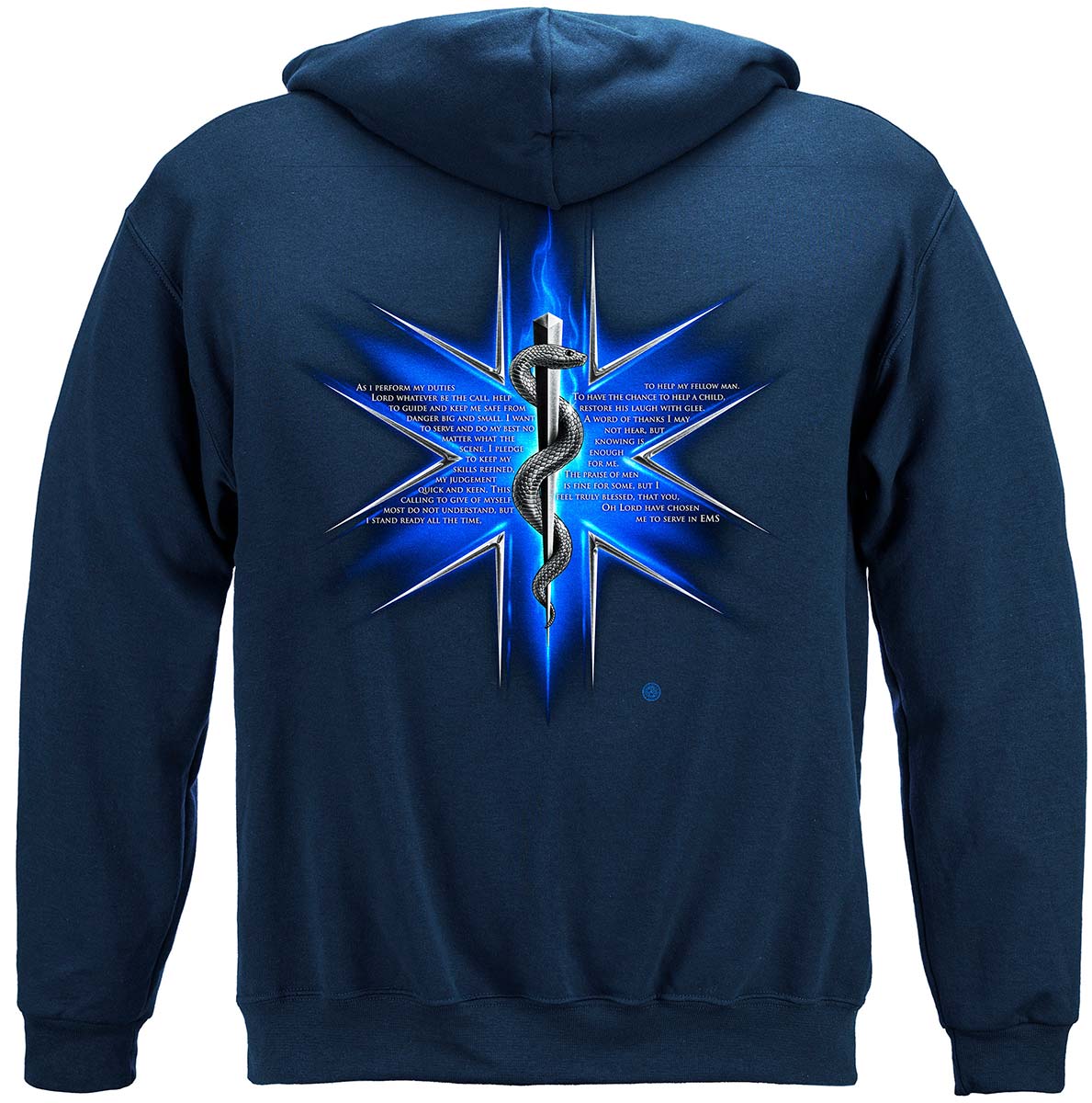 EMS Prayer Hoodie - back view