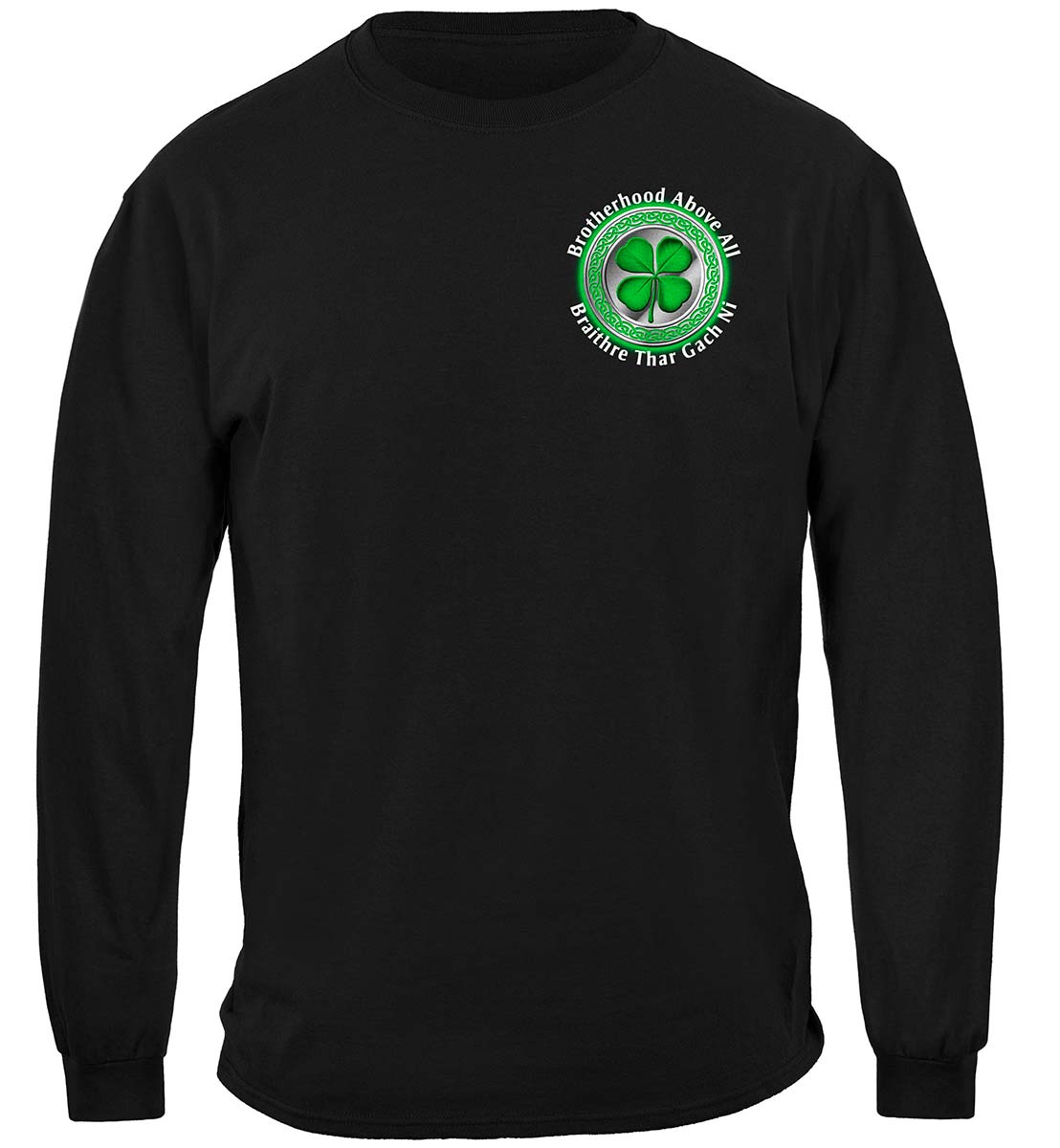 Irish Brotherhood Firefighter Long Sleeve Shirt - front view