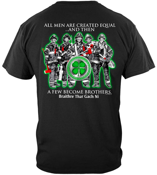 Irish Brotherhood Firefighter T-Shirt - back view