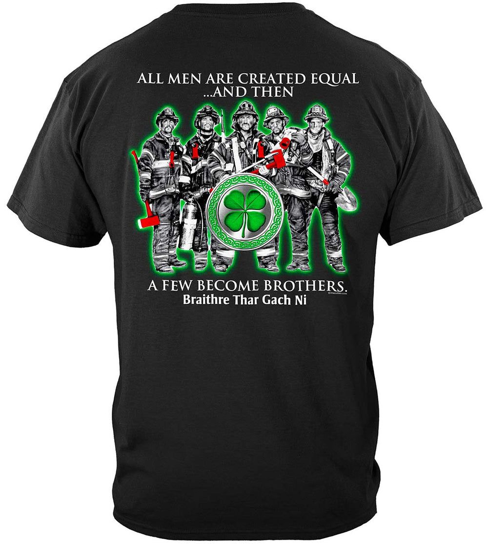 Irish Brotherhood Firefighter T-Shirt - back view
