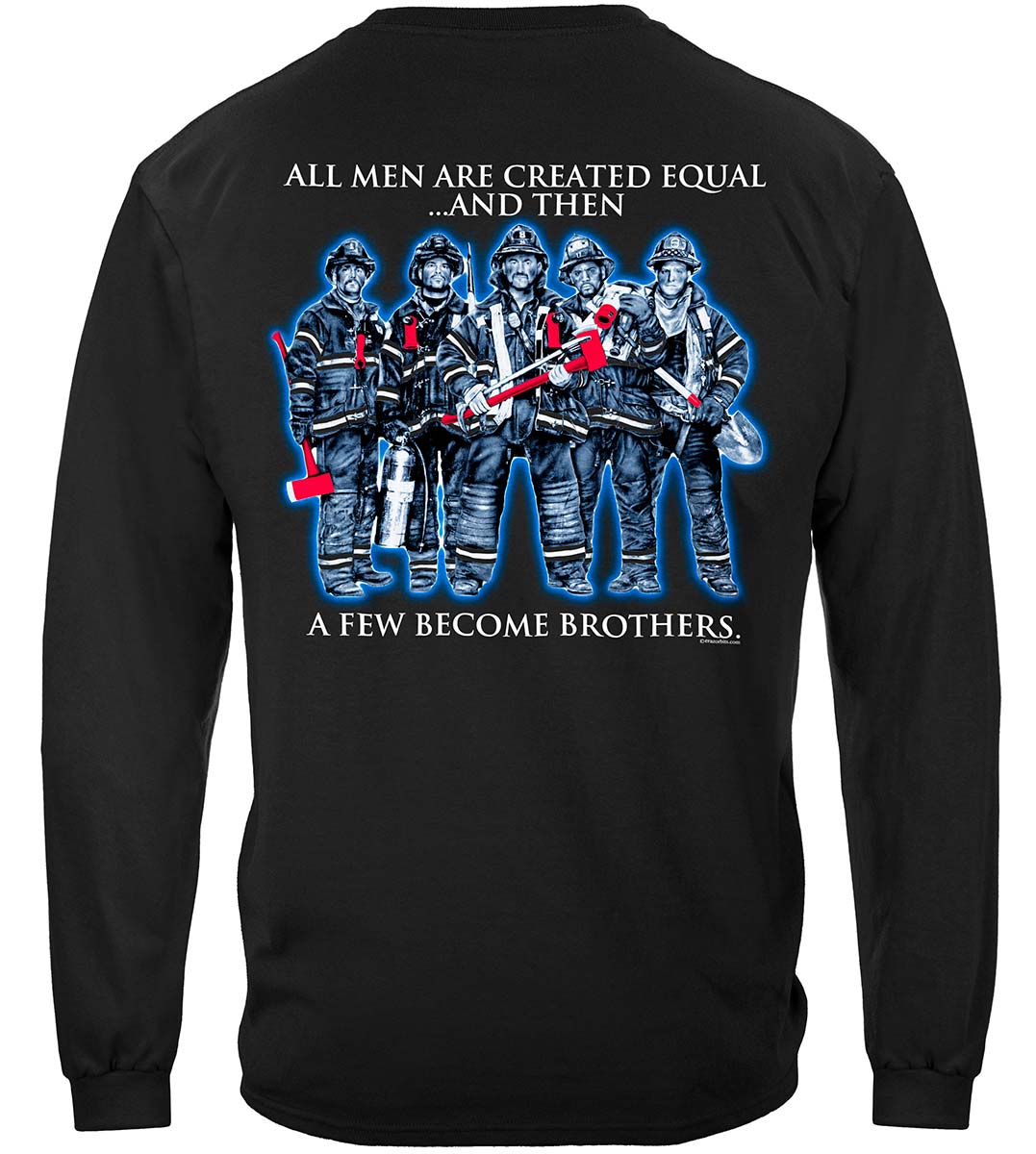 Brotherhood Firefighter Long Sleeve Shirt - back view