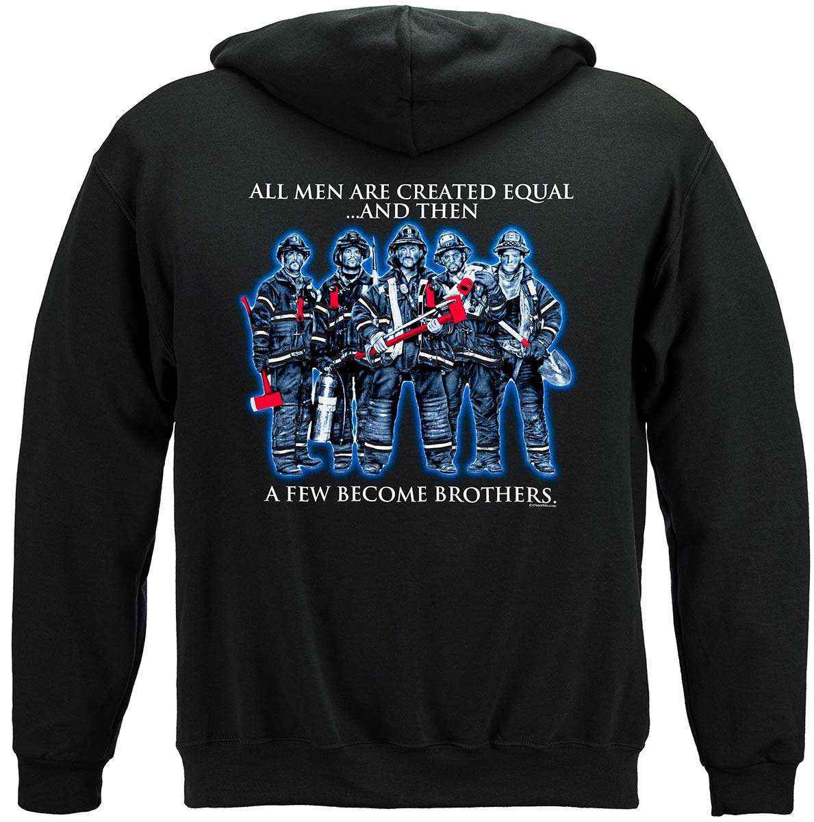 Brotherhood Firefighter Hoodie - back view