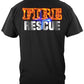 Fire Rescue Full Front Maltese T-Shirt - back view