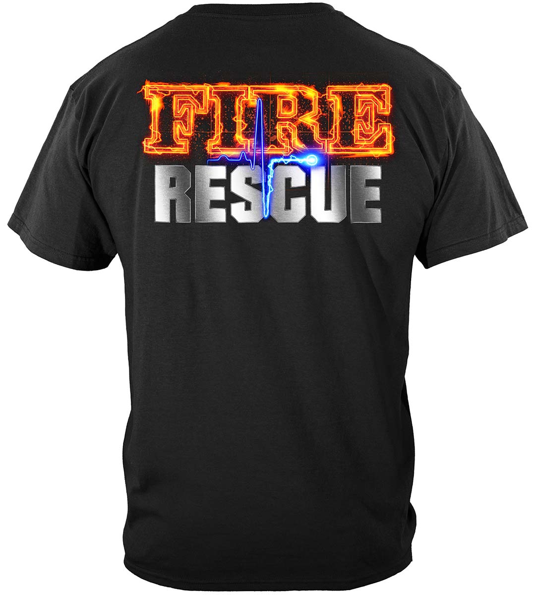 Fire Rescue Full Front Maltese T-Shirt - back view