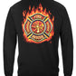 Firefighter Classic Fire Maltese Long Sleeve Shirt - back view