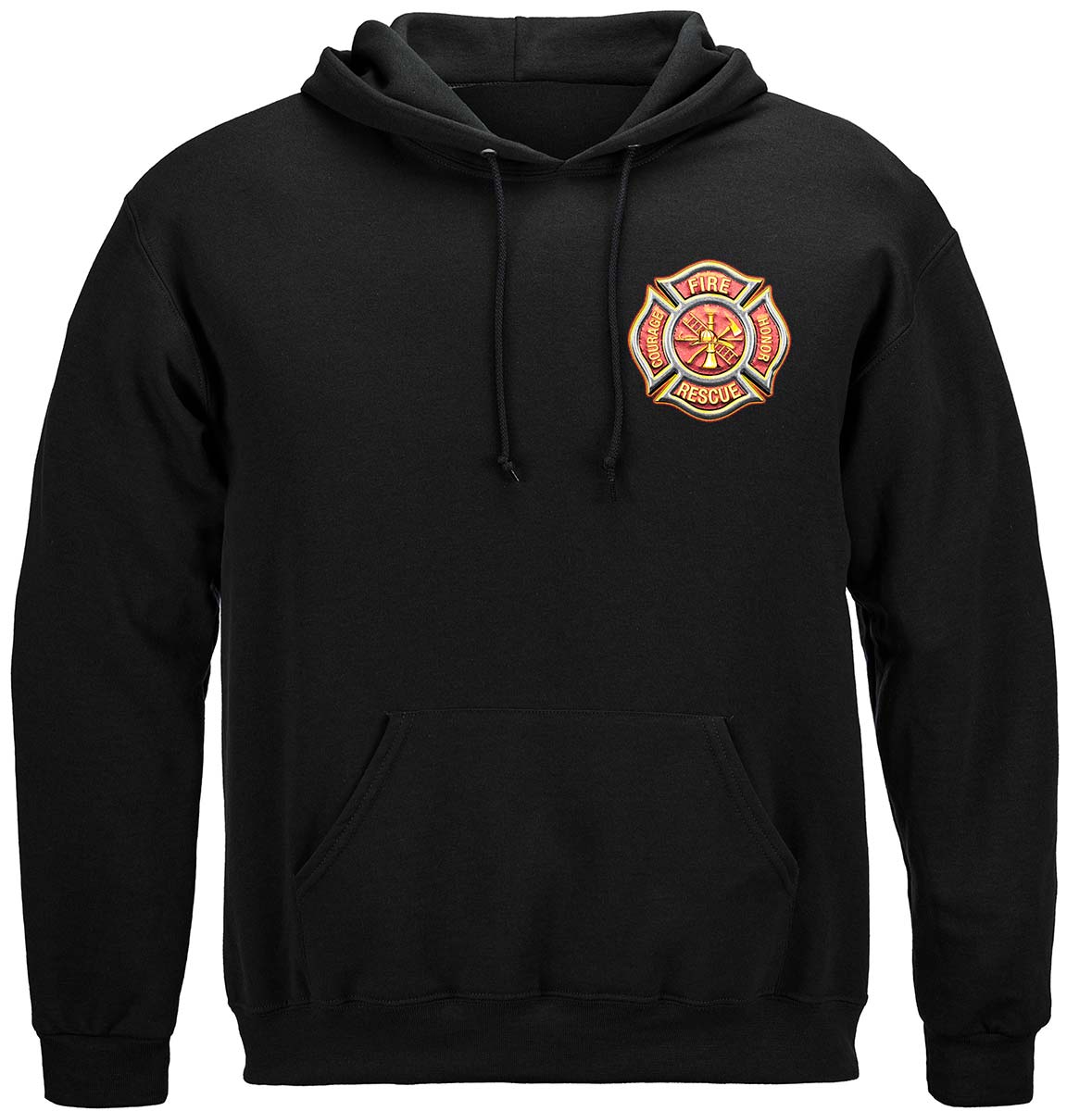 Firefighter Classic Fire Maltese Hoodie - front view
