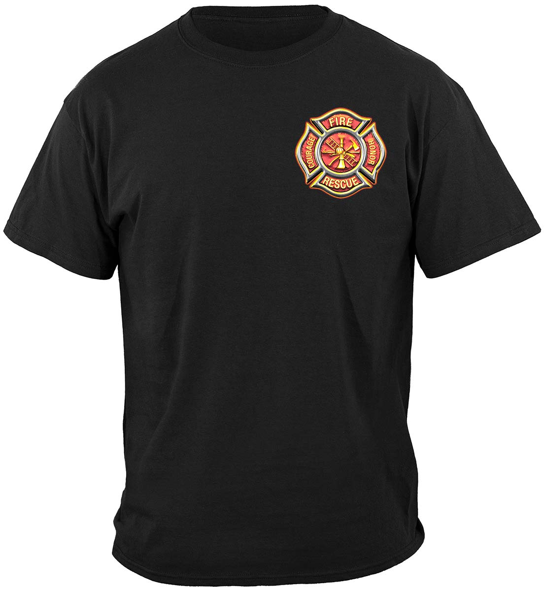Firefighter Classic Fire Maltese T-Shirt - front view