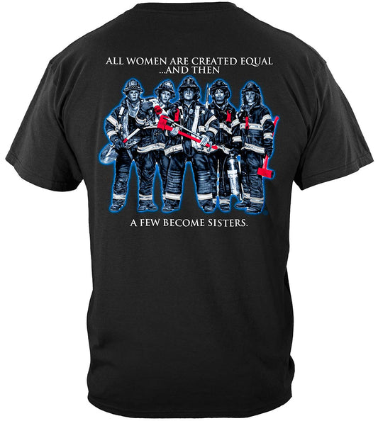Sisterhood Firefighter T-Shirt - back view